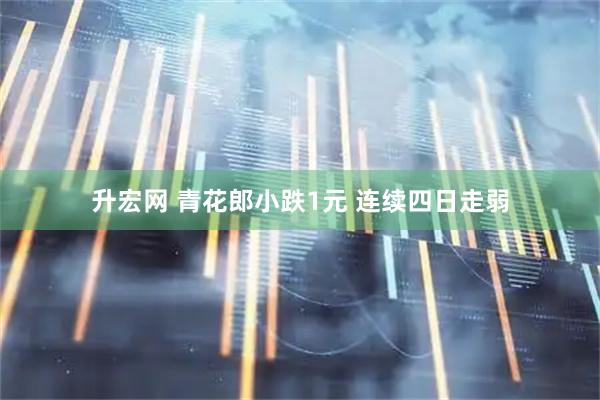 升宏网 青花郎小跌1元 连续四日走弱